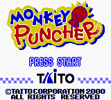 Monkey Puncher (Europe) Title Screen